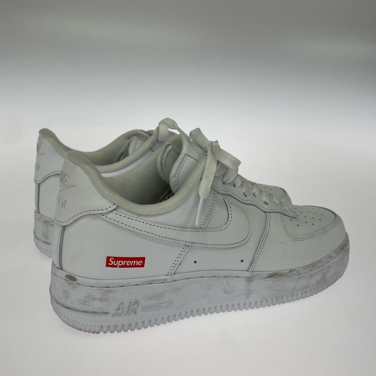 スニーカー NIKE×Supreme Air Force 1 Low WHT 25.5 25.5cm (US7 1/2 UK7 EU41) ホワイト