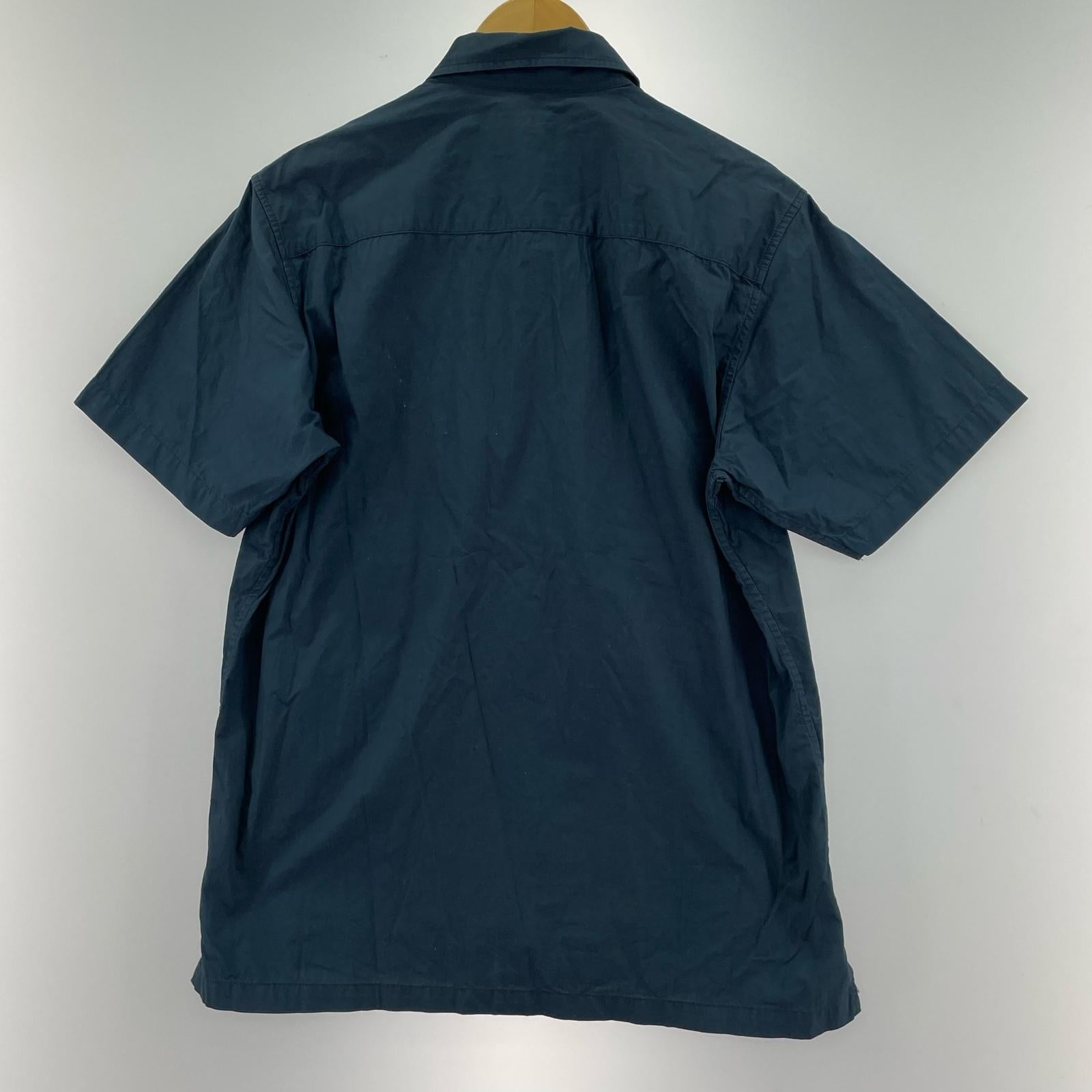 半袖シャツ 15SS Zip Front Guayabera Shirt(S) S ネイビー