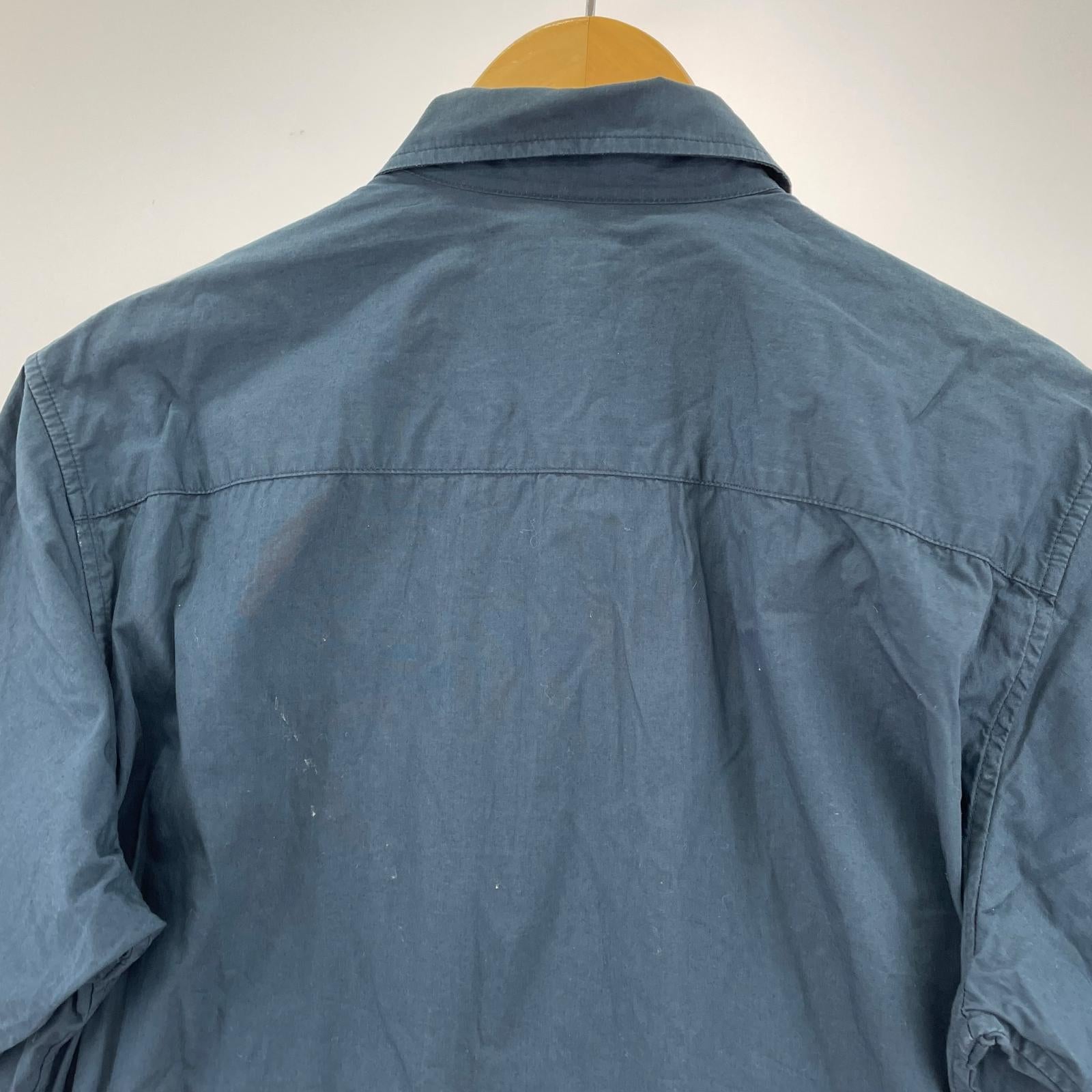 半袖シャツ 15SS Zip Front Guayabera Shirt(S) S ネイビー