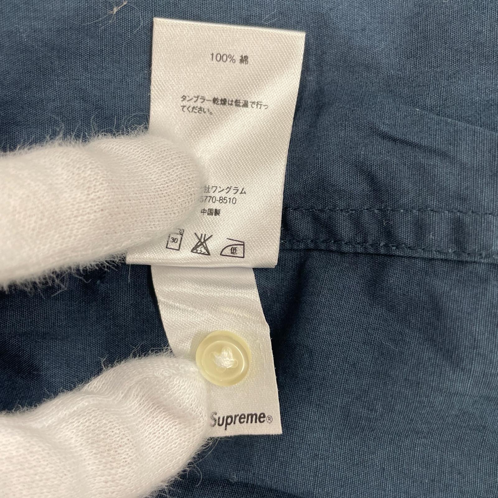 半袖シャツ 15SS Zip Front Guayabera Shirt(S) S ネイビー