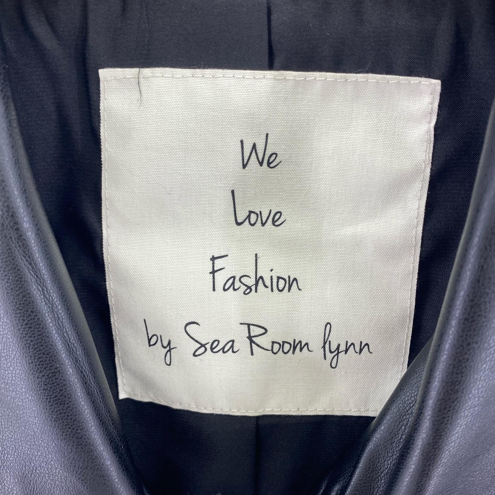ジャケット Sea Room lynn フェイクレザーコート ブラック M ブラック