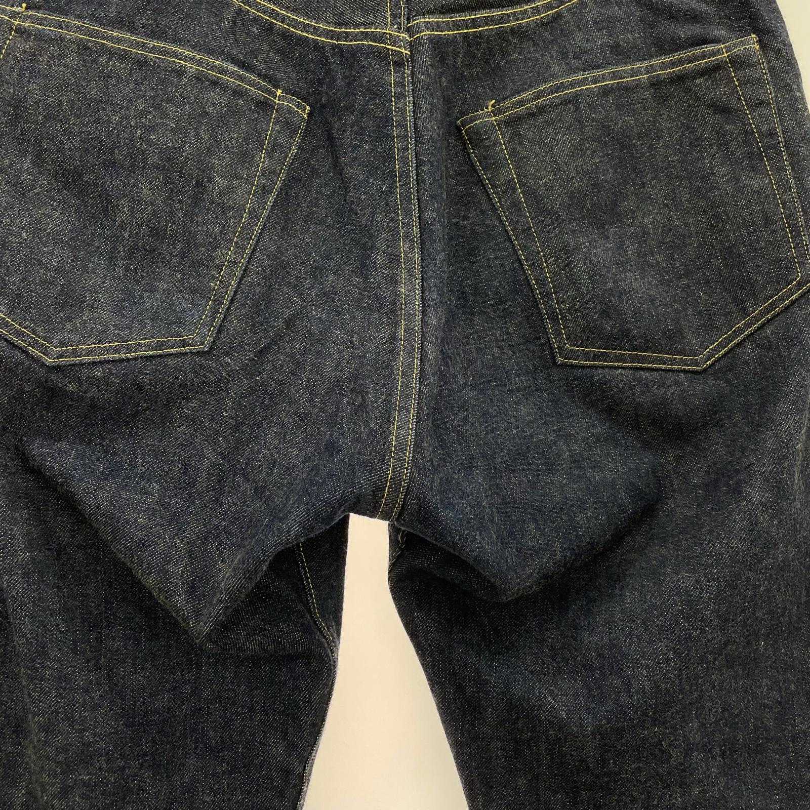 デニムパンツ LOT041 WWIWAIST OVERALLS-34 ネイビー