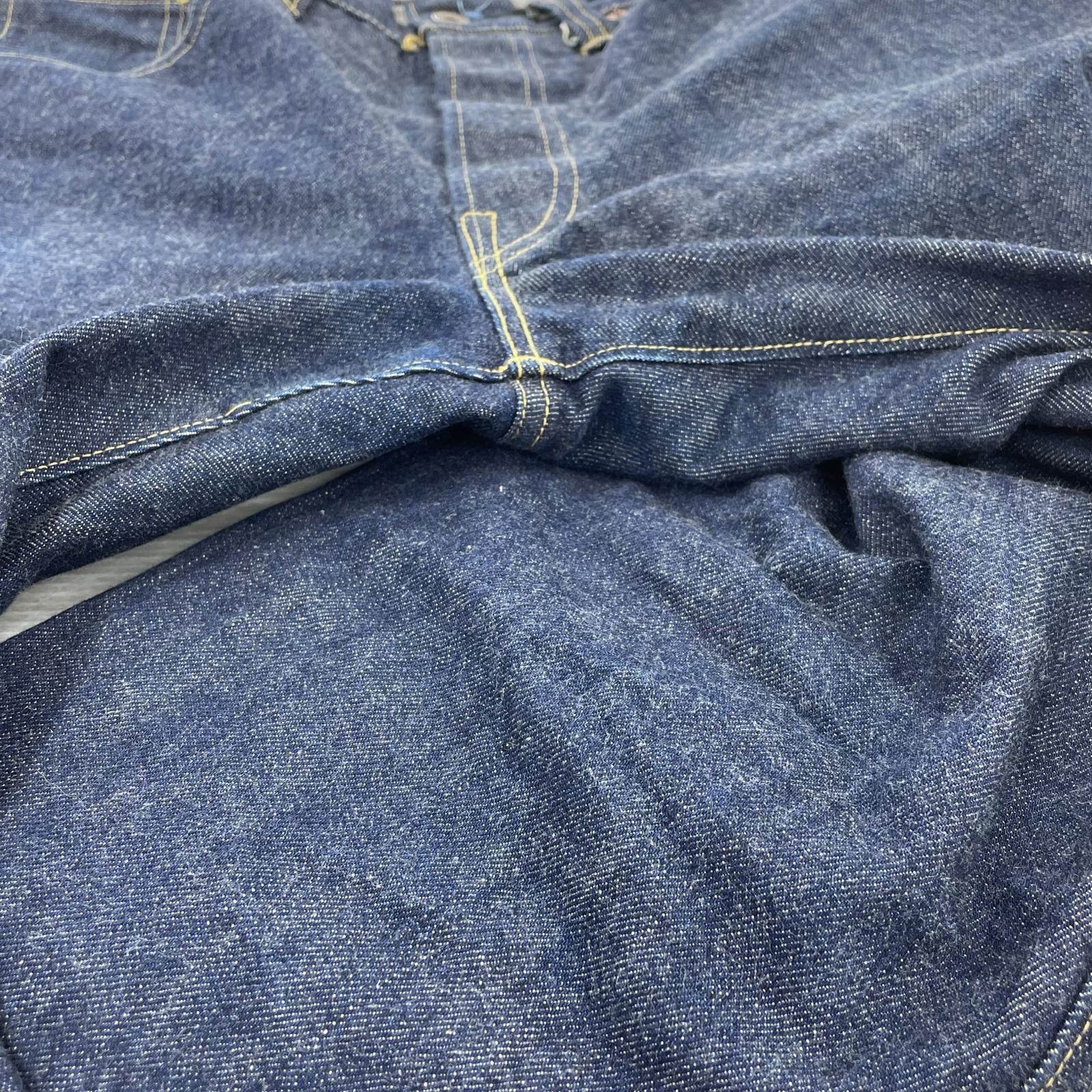 デニムパンツ LOT041 WWIWAIST OVERALLS-34 ネイビー