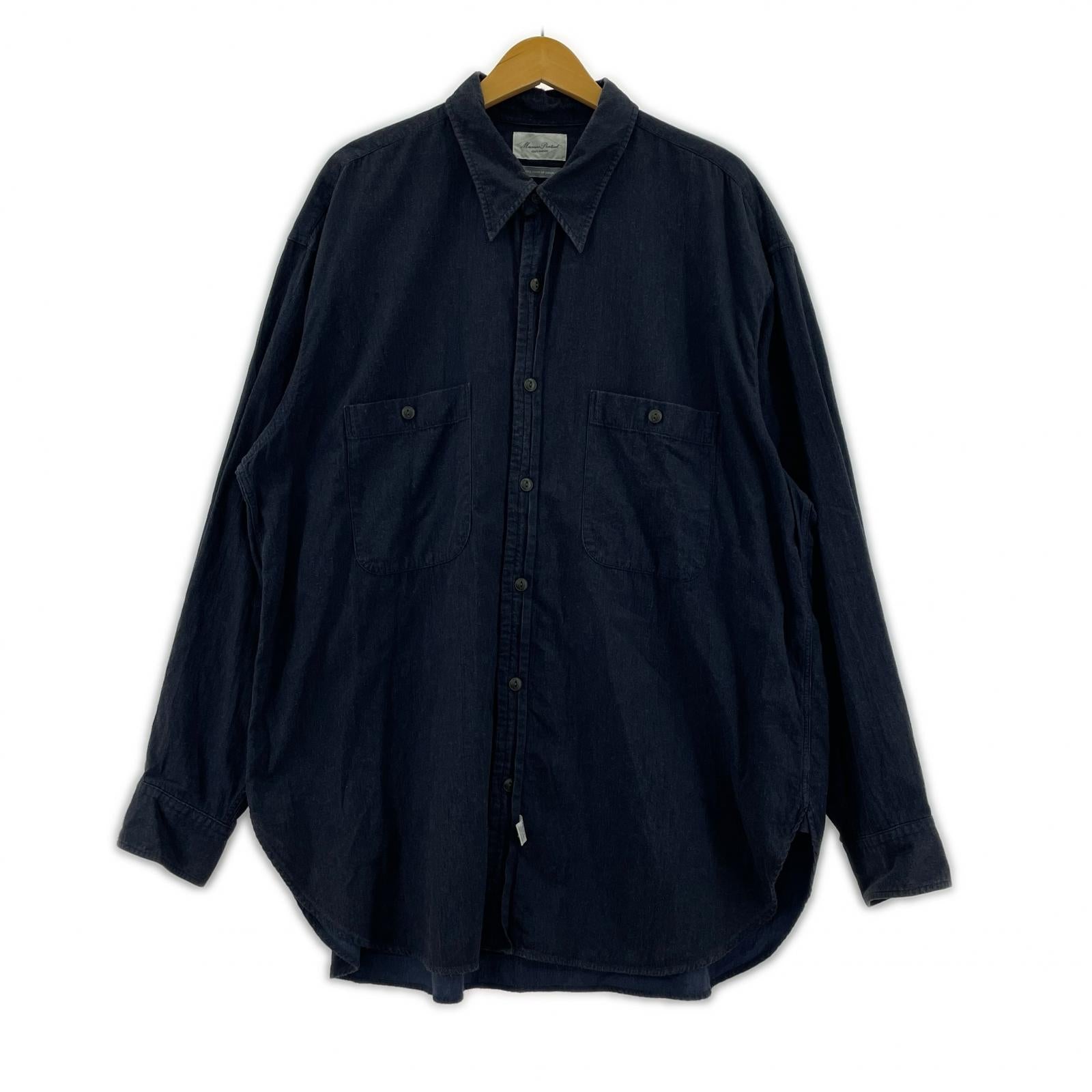 長袖シャツ marvine pontiak ネイビー ネイビー