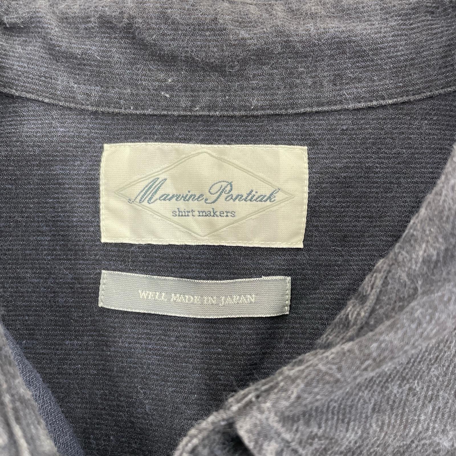 長袖シャツ marvine pontiak ネイビー ネイビー