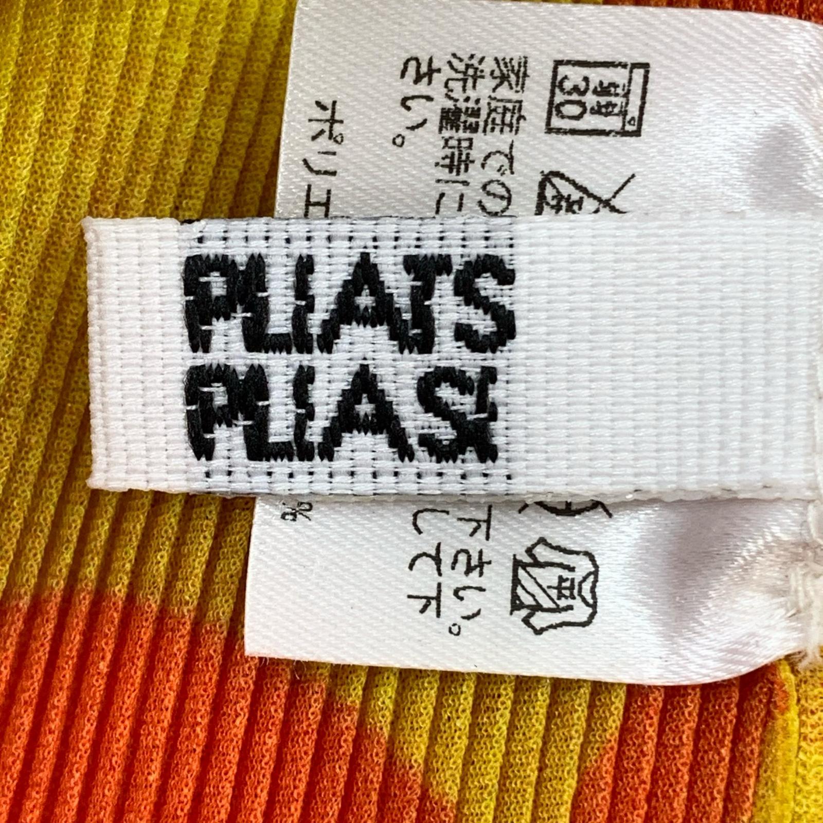 その他トップス PLEATS PLEASE 総柄N/Sプリーツトップス PP83FK312 オレンジ (3) 3 オレンジ