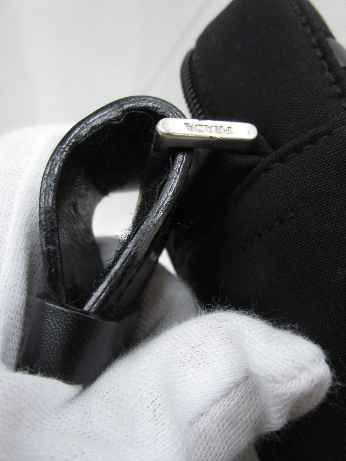 PRADA SPORT ナイロンキャンバスショルダーバッグ 黒