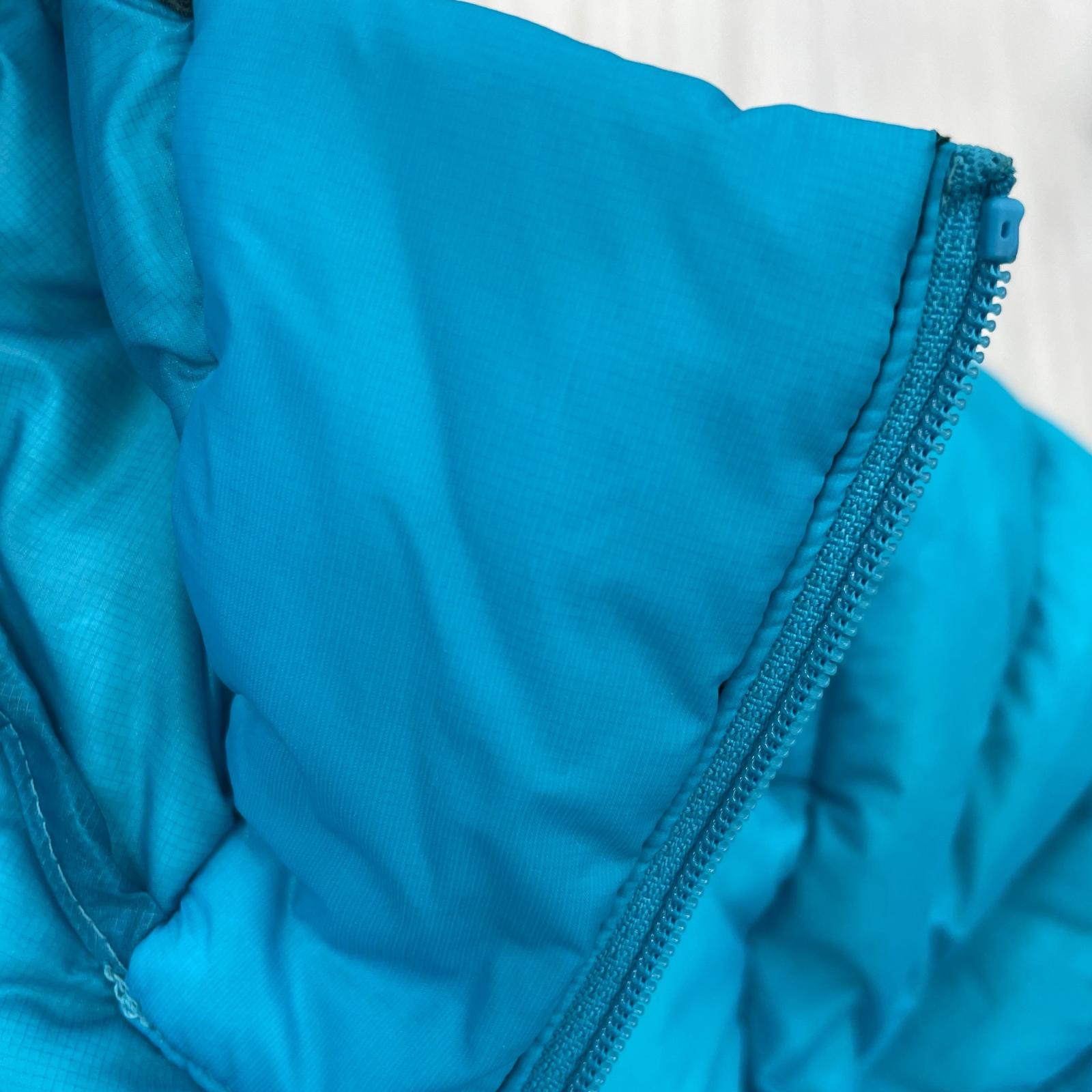 ダウンジャケット CERIUM HOODY セリウムダウンフーディ BLUバイカラー
