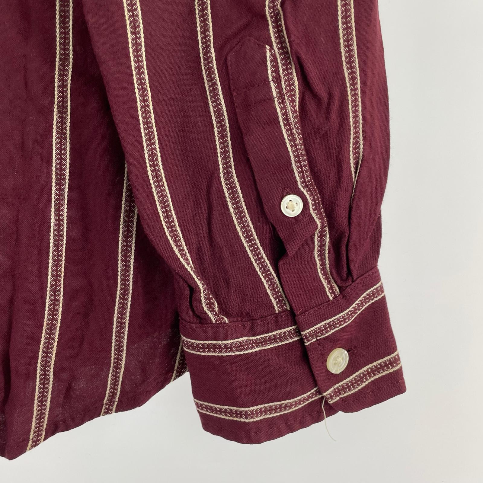 長袖シャツ 10AW レーヨン シャツ S レッド S