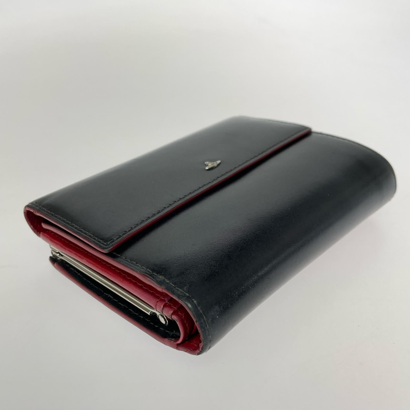 コンパクトウォレット 三つ折り財布 ブラック