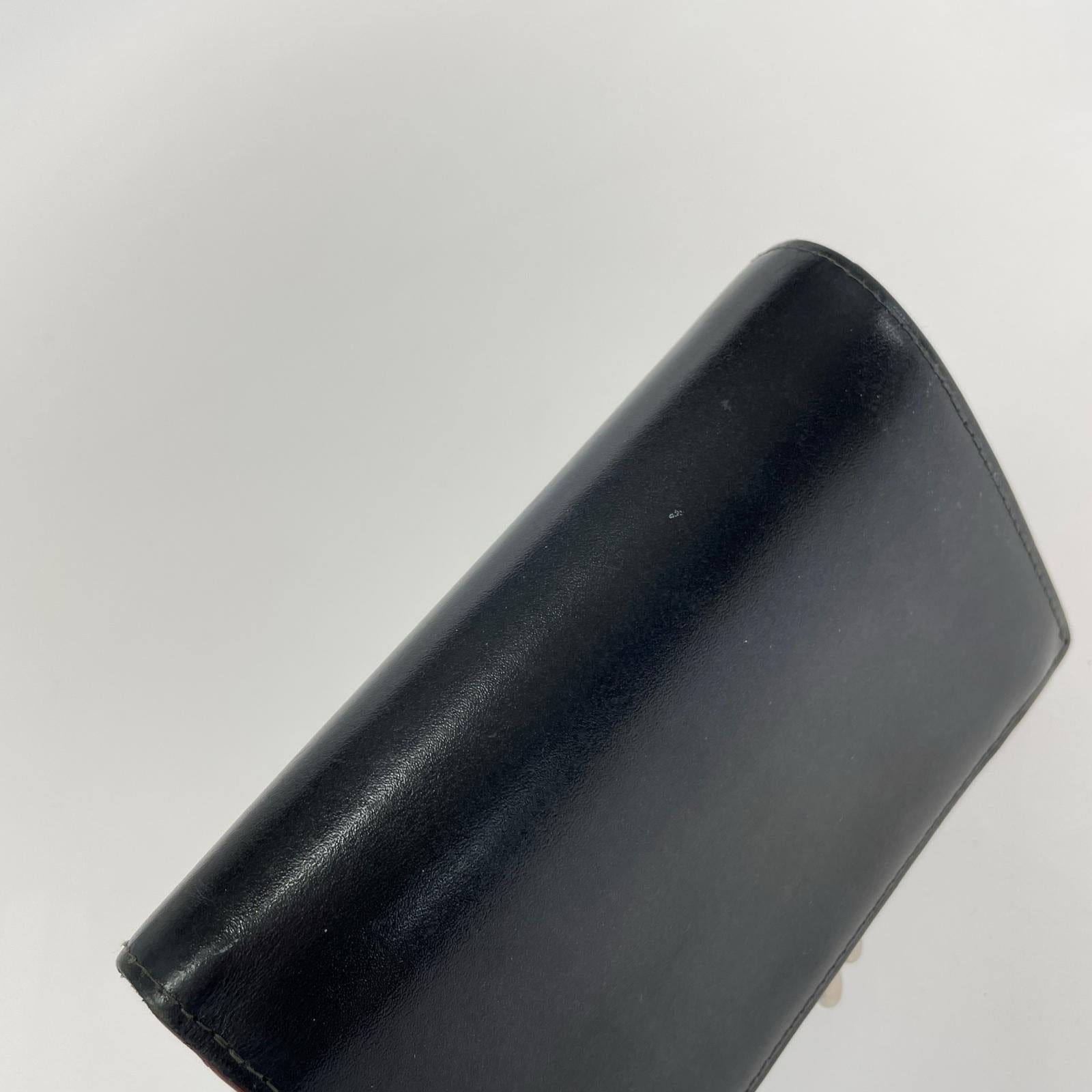コンパクトウォレット 三つ折り財布 ブラック