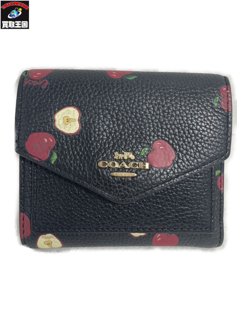 COACH リンゴ柄 三つ折り財布