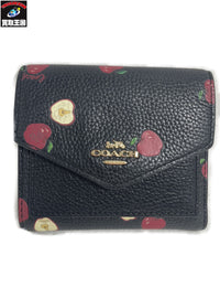 COACH リンゴ柄 三つ折り財布