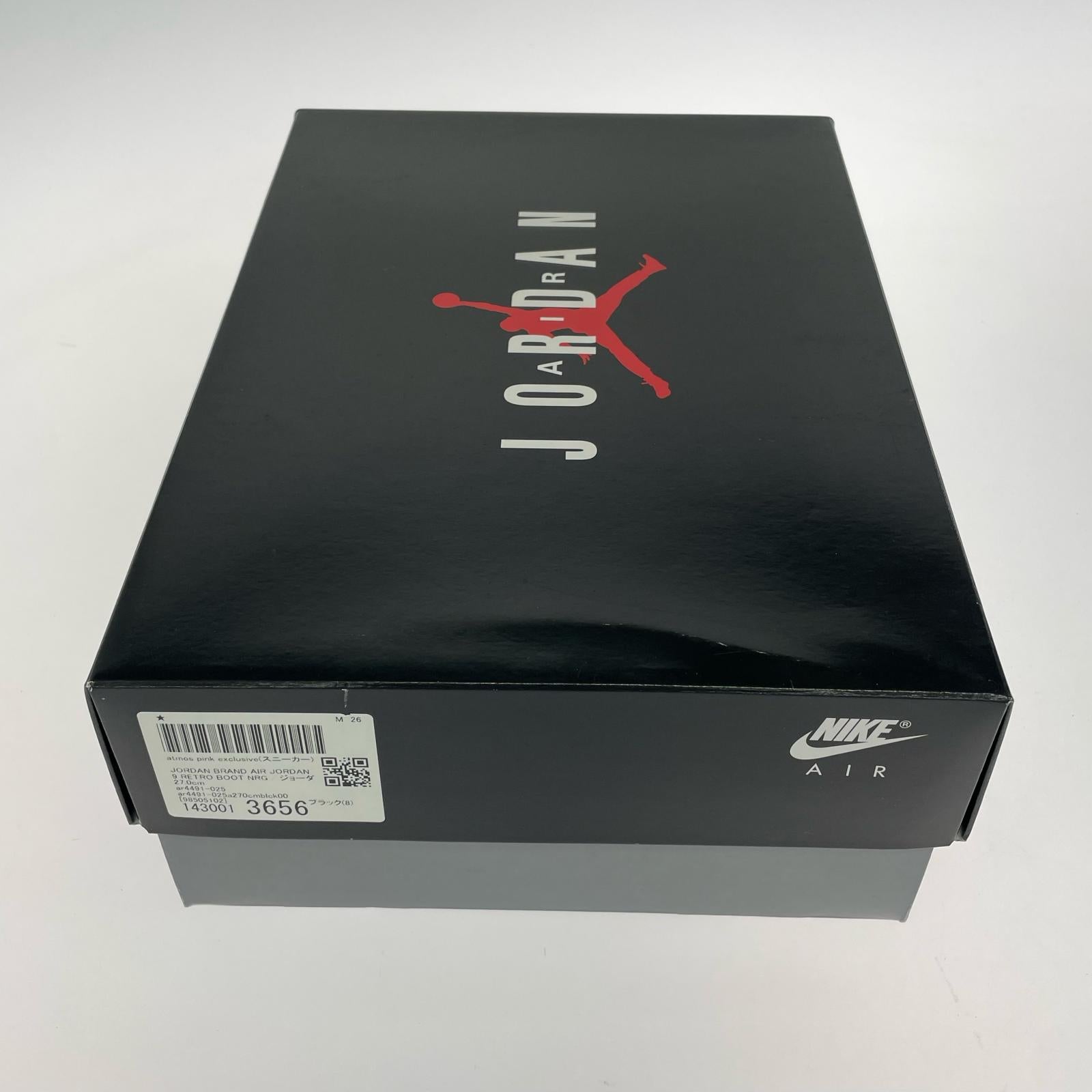 スニーカー AIR JORDAN 9 RETRO BOOT NRG 27.0cm US9 27cm (US9 UK8 1/2 EU44) ブラック
