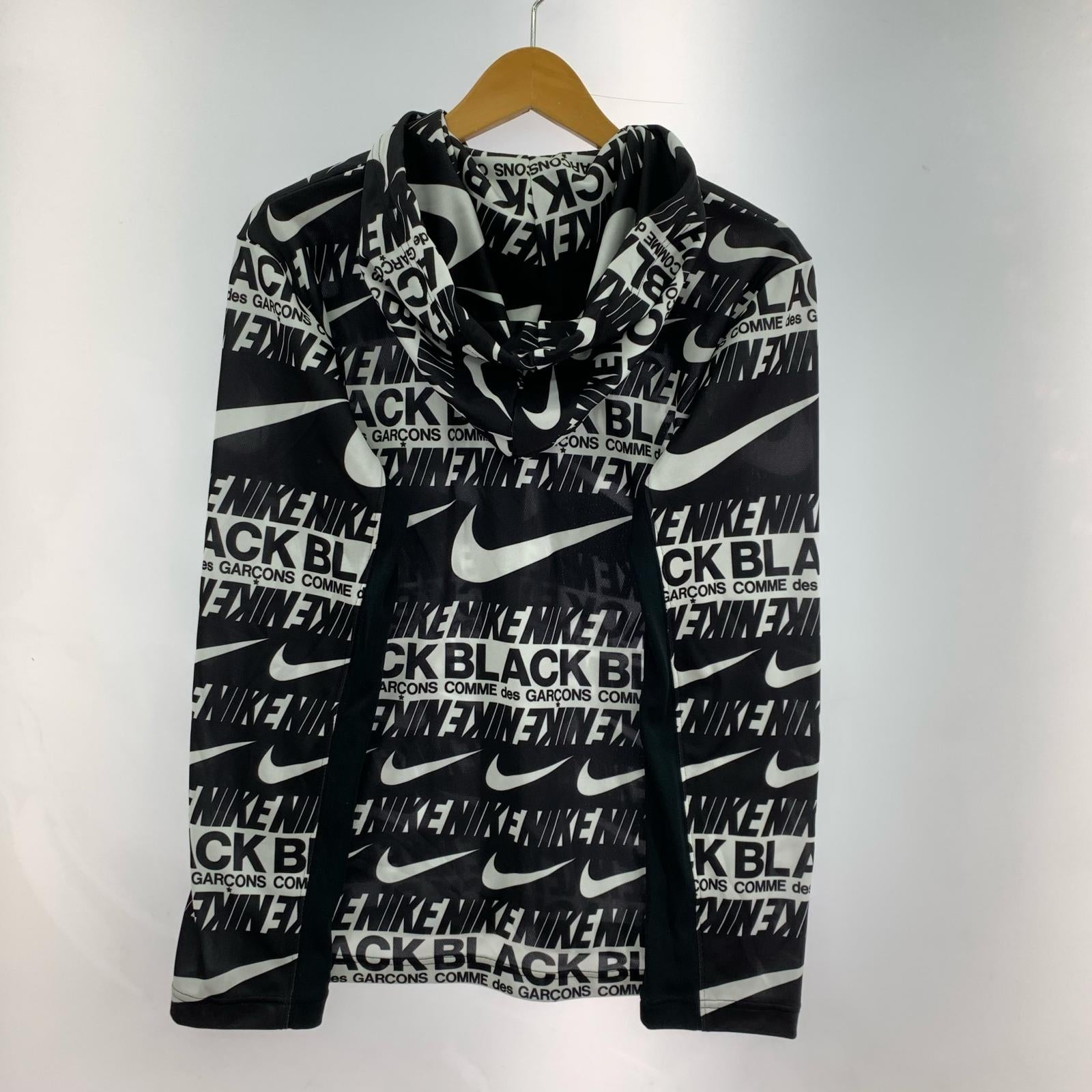 パーカー ×NIKE/19AW/ダブルロゴジップパーカー M ブラック