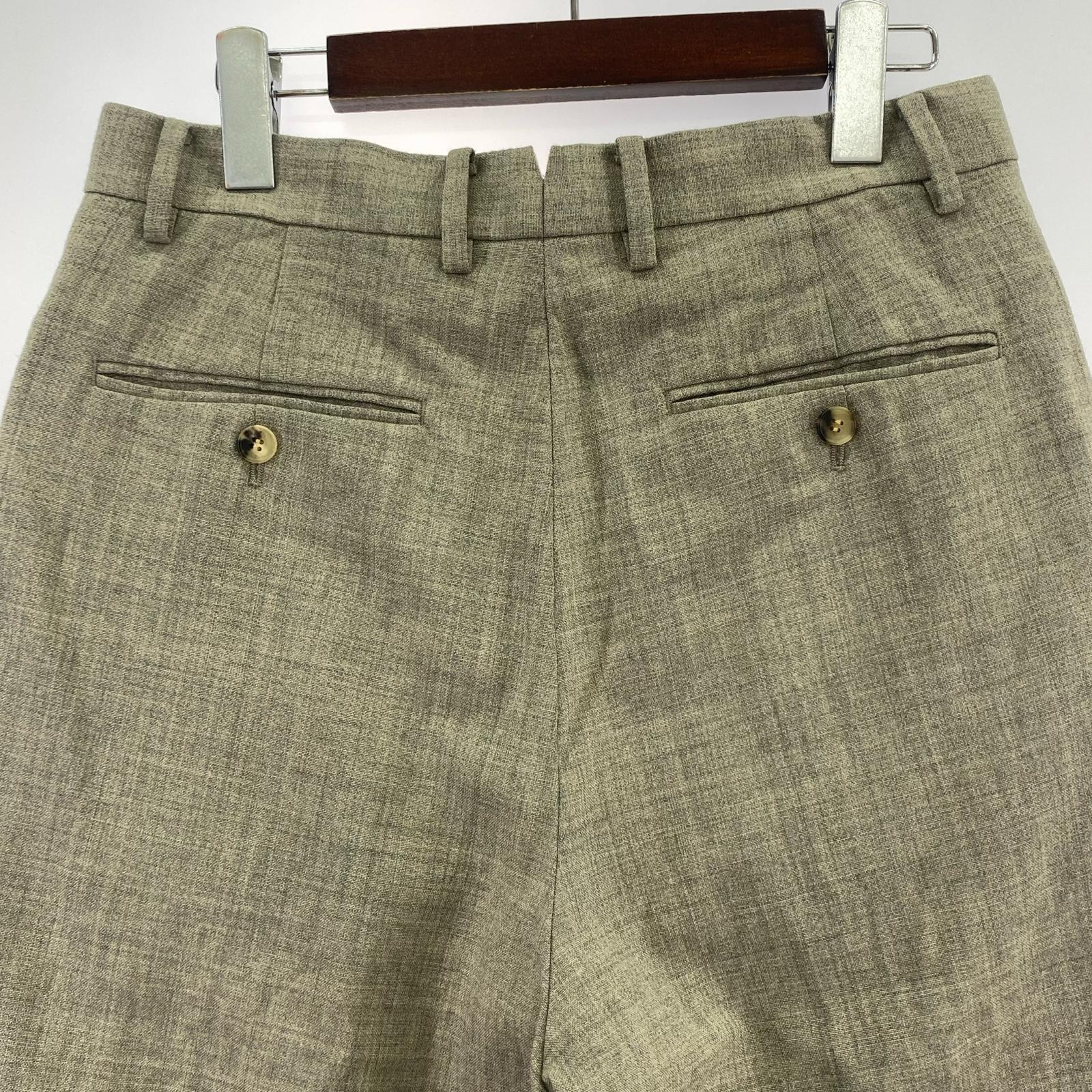パンツ YLEVE TOP OVERDYE SUMMER WOOL 3 グレー