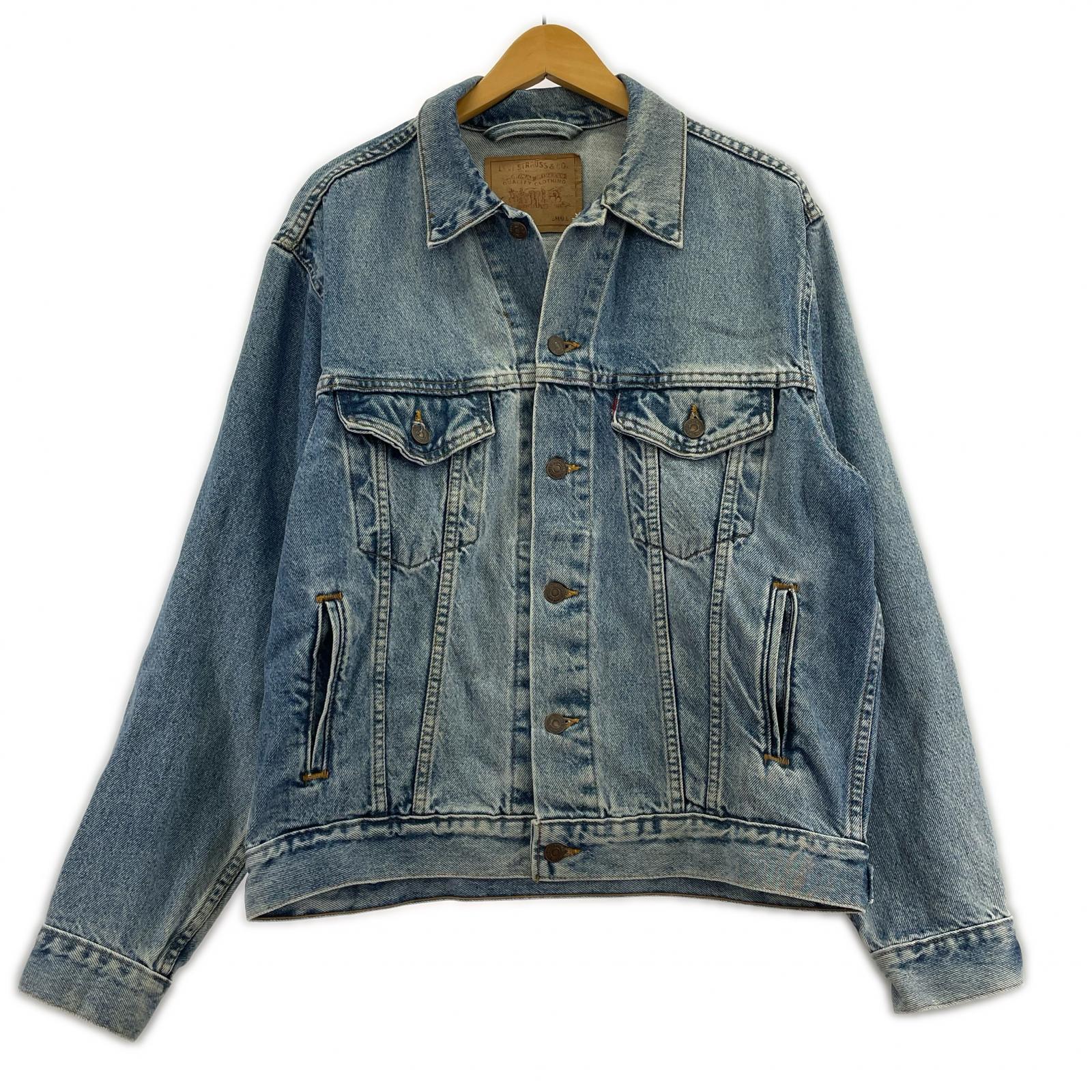 デニムジャケット 90s USA製 ボタン裏715 70507-0389 S ブルー