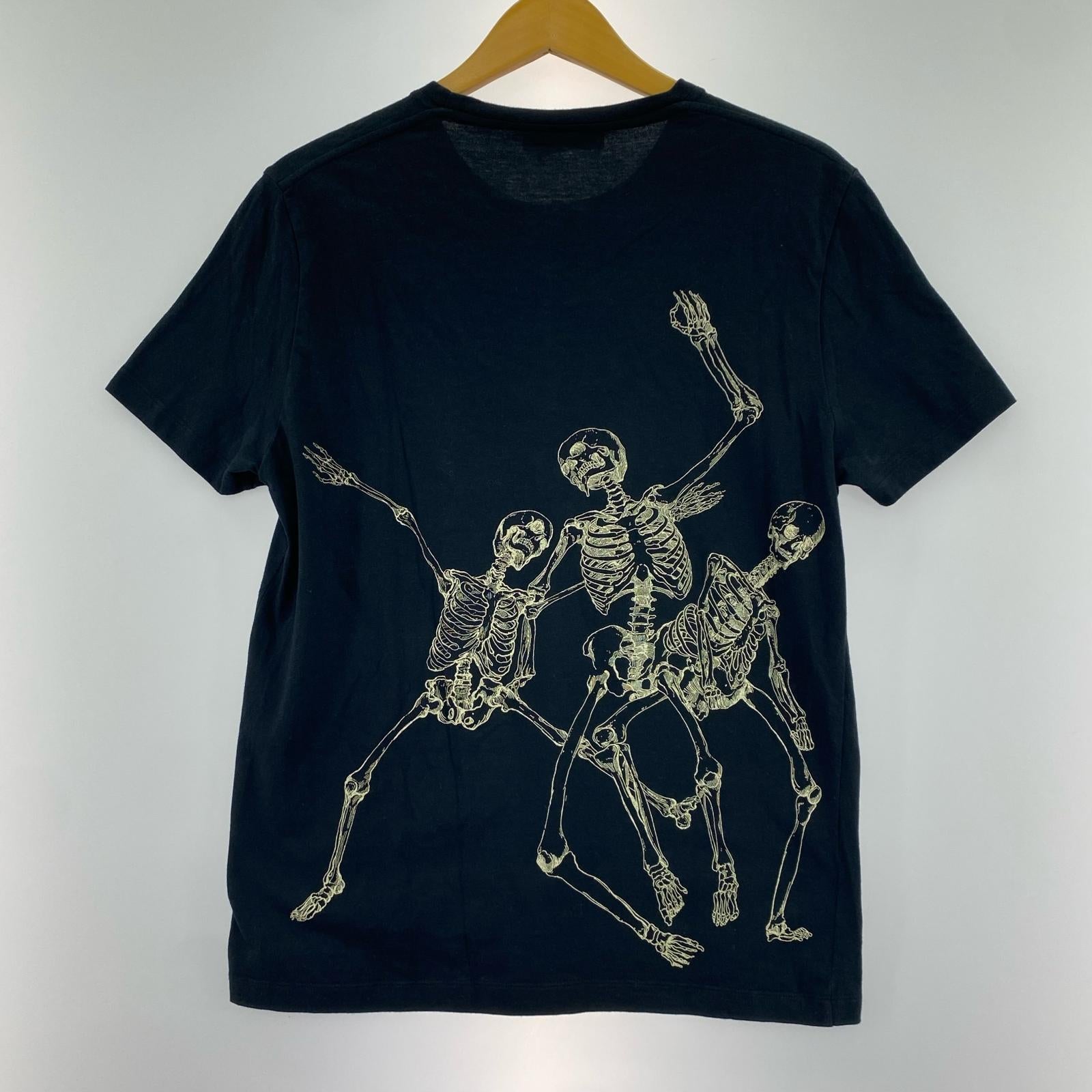 半袖Tシャツ Alexander McQueen ダンシングスカルプリントTee XS ブラック ブラック