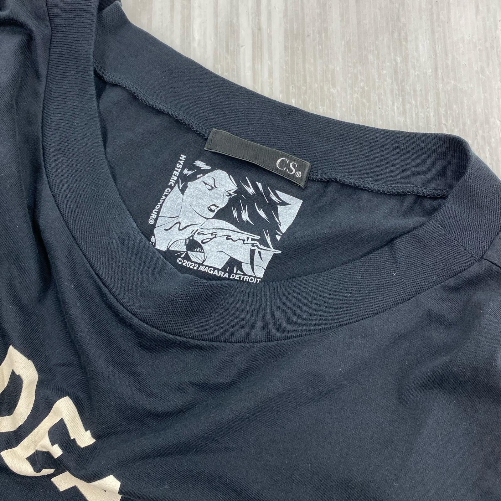 長袖Tシャツ NIAGARA/BUT I'M HAPPYオーバーサイズTシャツ(F)黒 ブラック
