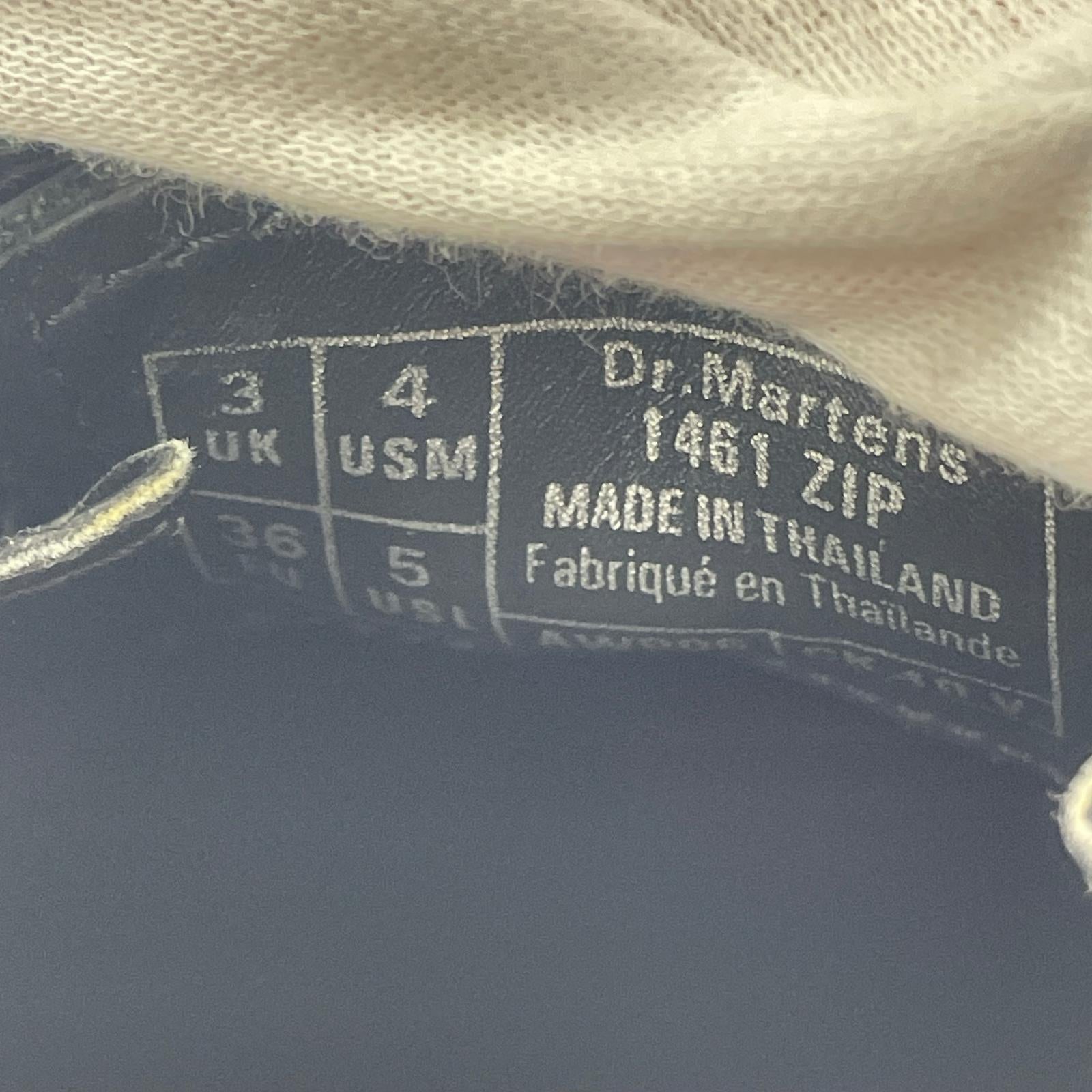シューズ 1461 ZIP レザーシューズ UK3 ブラック
