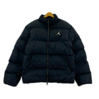 ダウンジャケット AS M J ESS POLY PUFFER JKT BLACK/WHITE ブラック