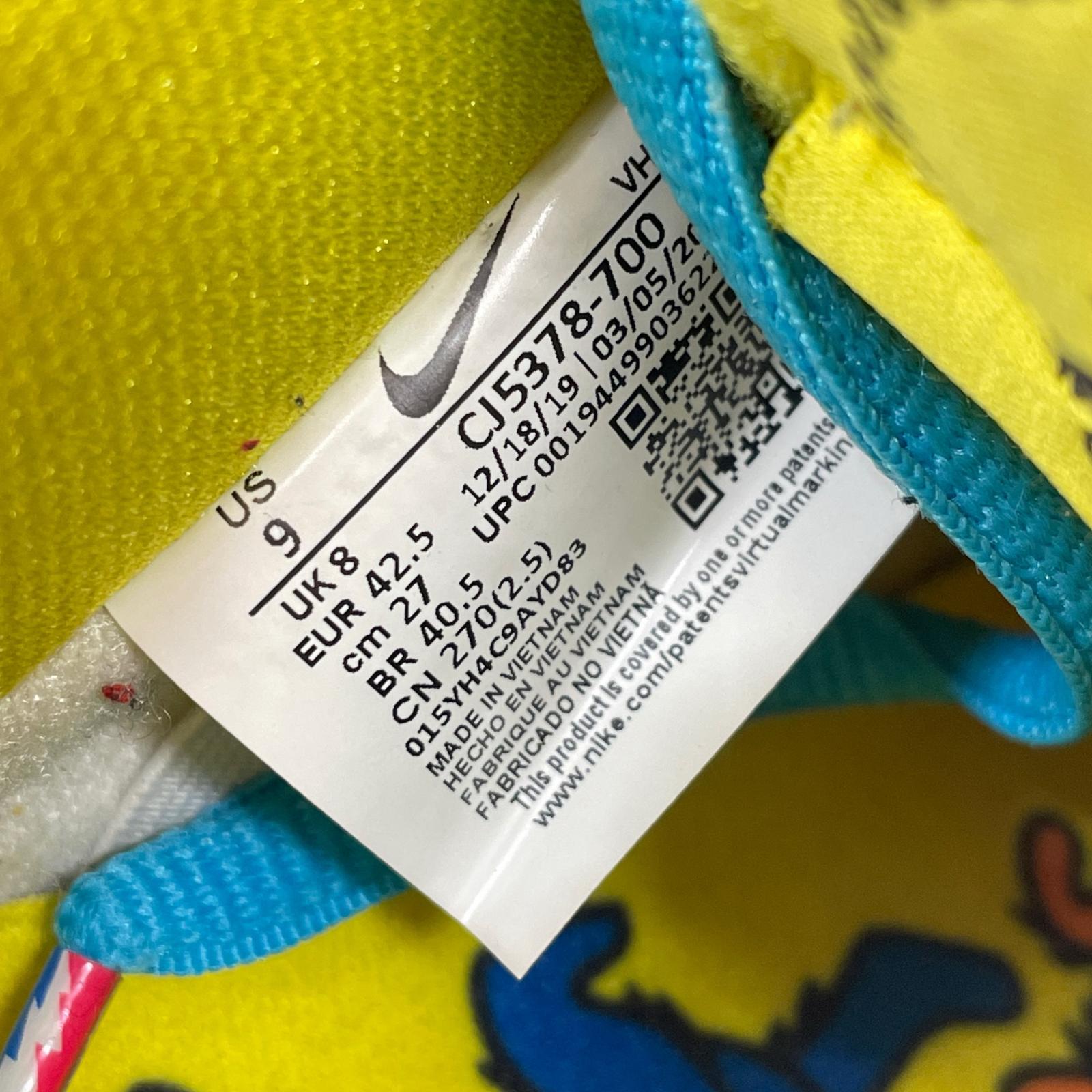 スニーカー ×Grateful Dead SB Dunk Low "Yellow Bear" 27cm (US9 UK8 1/2 EU44) イエロー