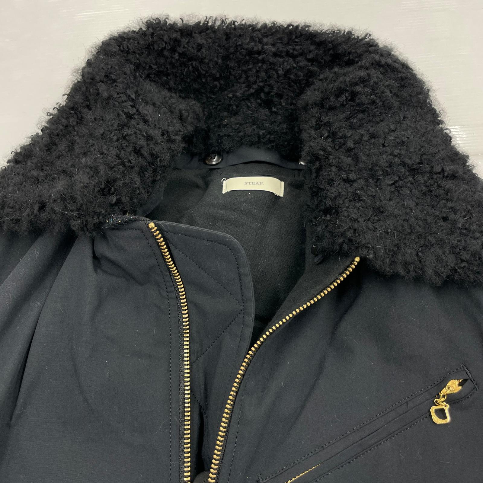 ジャケット 23AW STEAF フライトジャケット L L ブラック