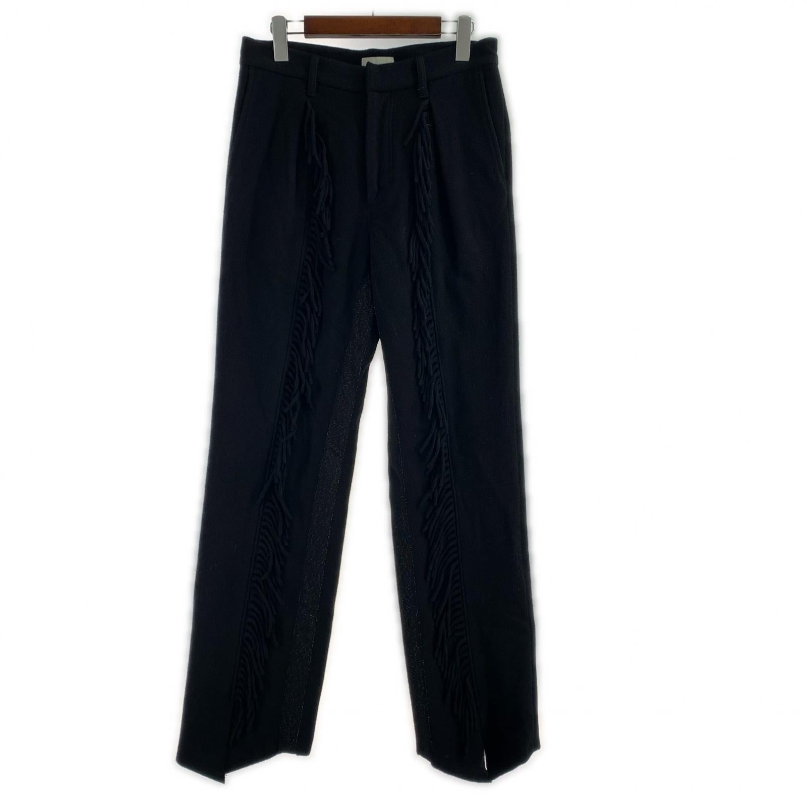 パンツ 23AW Fringe Pants S ブラック ブラック