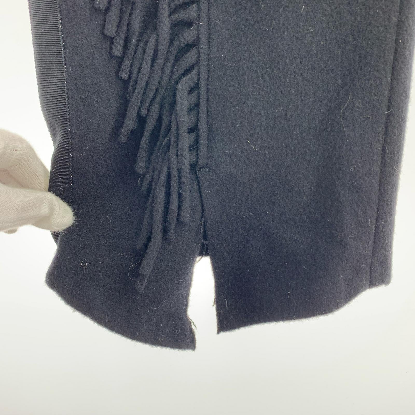 パンツ 23AW Fringe Pants S ブラック ブラック