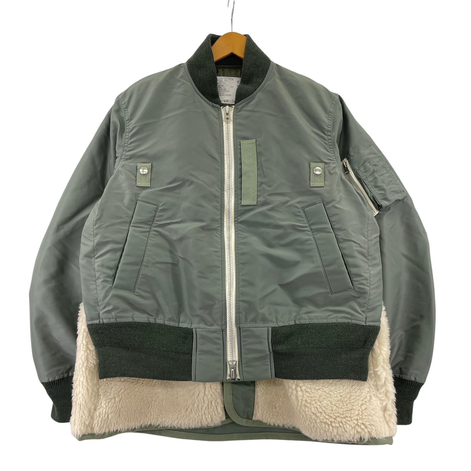 ミリタリージャケット 24AW Layered Hybrid Bomber Jacket 1 カーキ