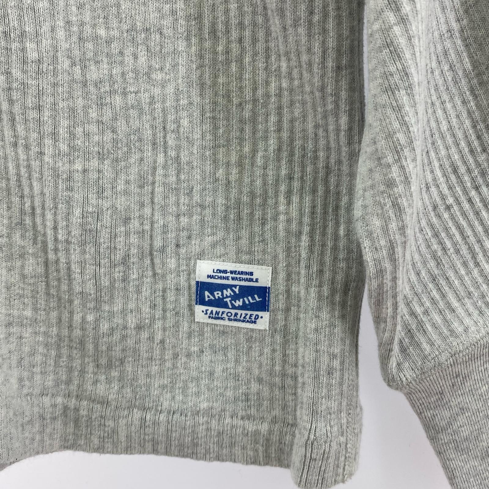 スウェット クルーネックリブスウェット M グレー