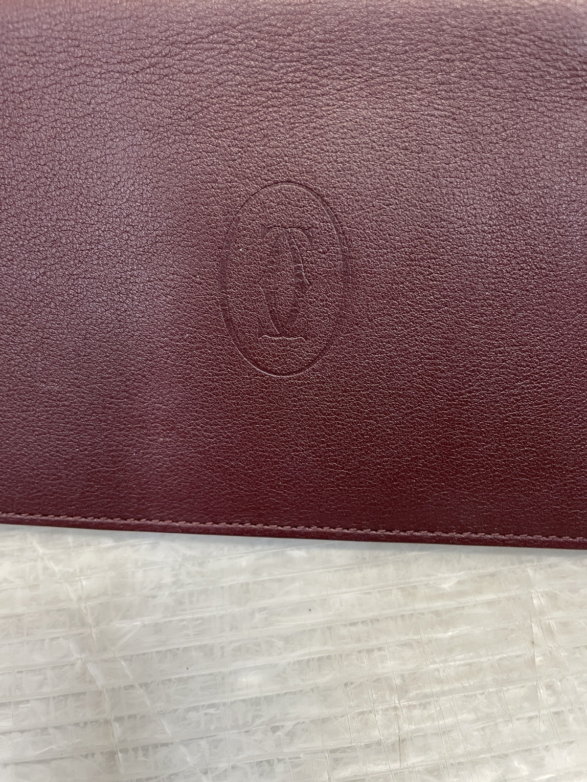 Cartier マストライン 長財布 札入れ ボルドー