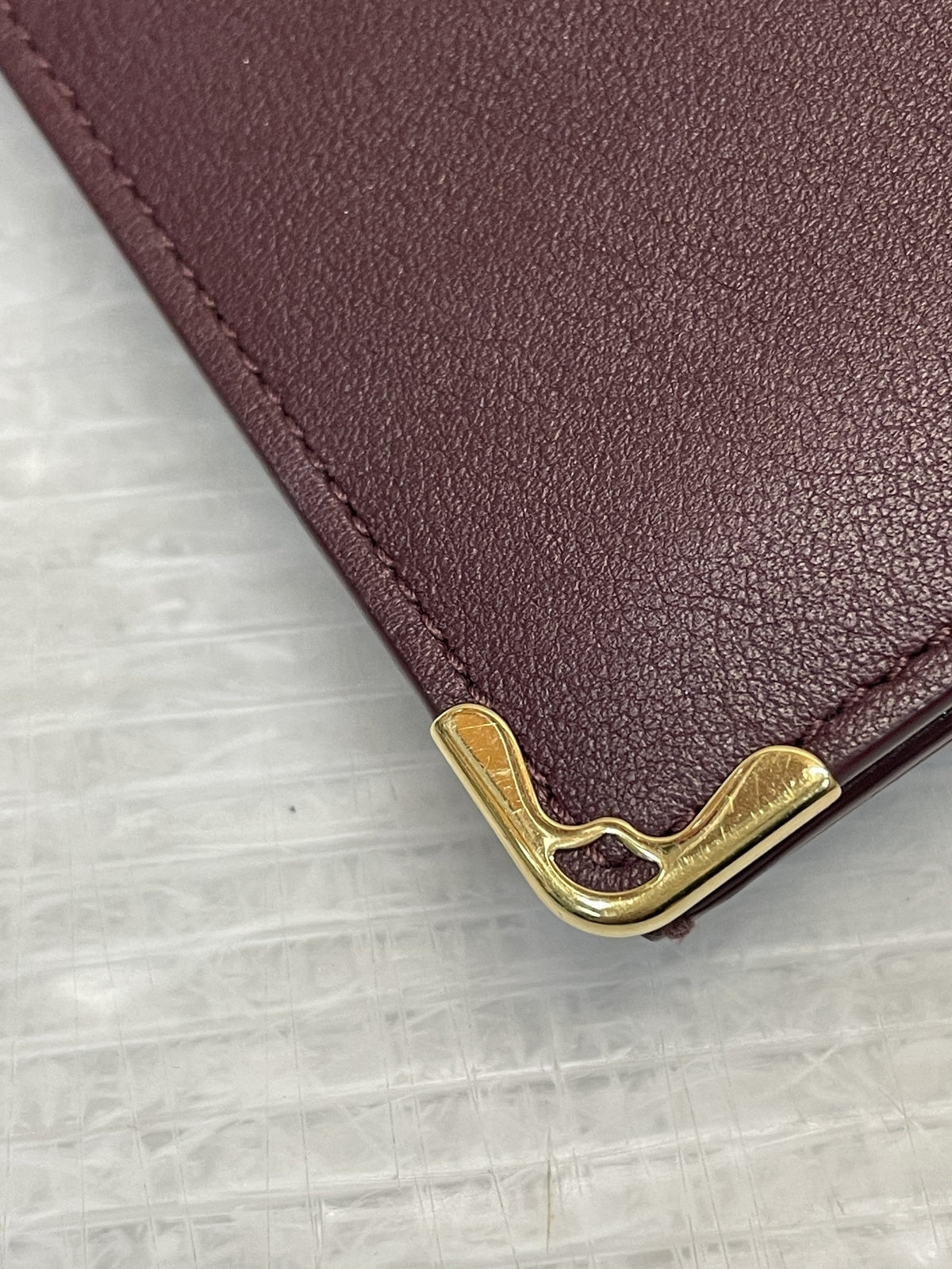 Cartier マストライン 長財布 札入れ ボルドー