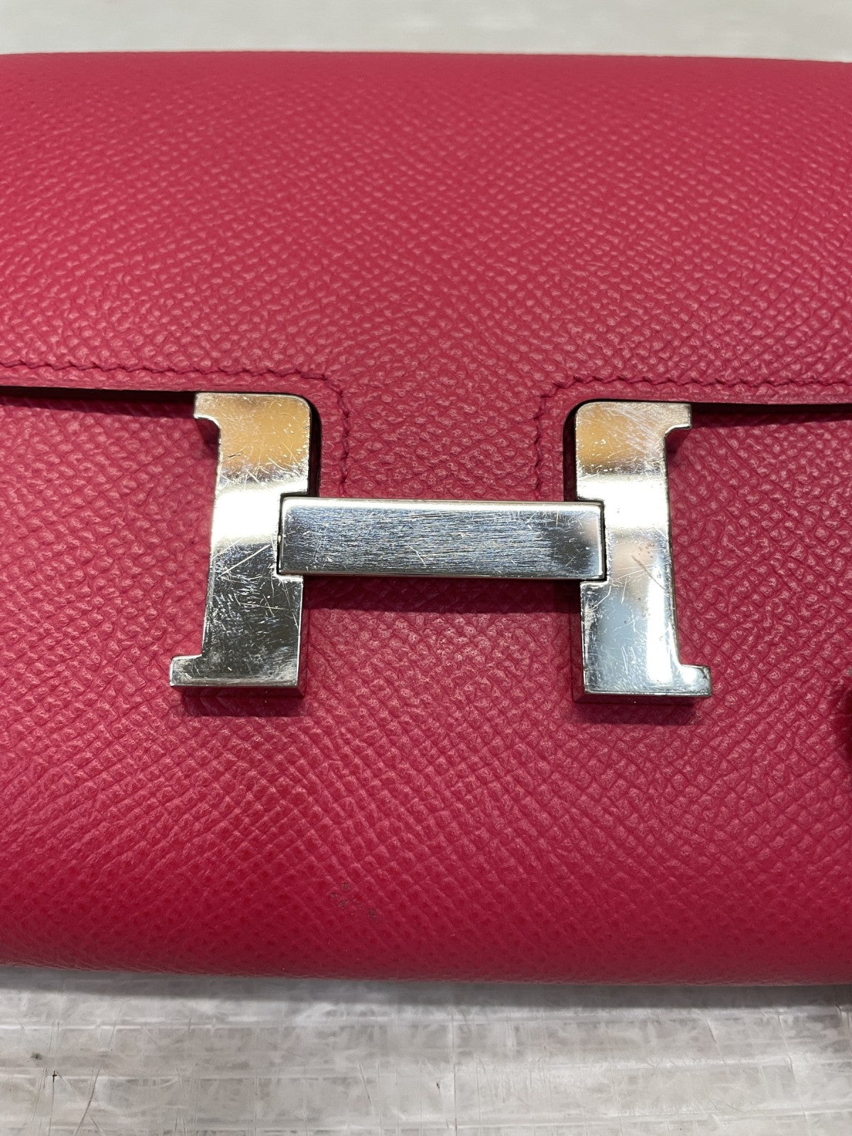 HERMES コンスタンスコンパクト ヴォーエプソン ローズアザレ A刻印