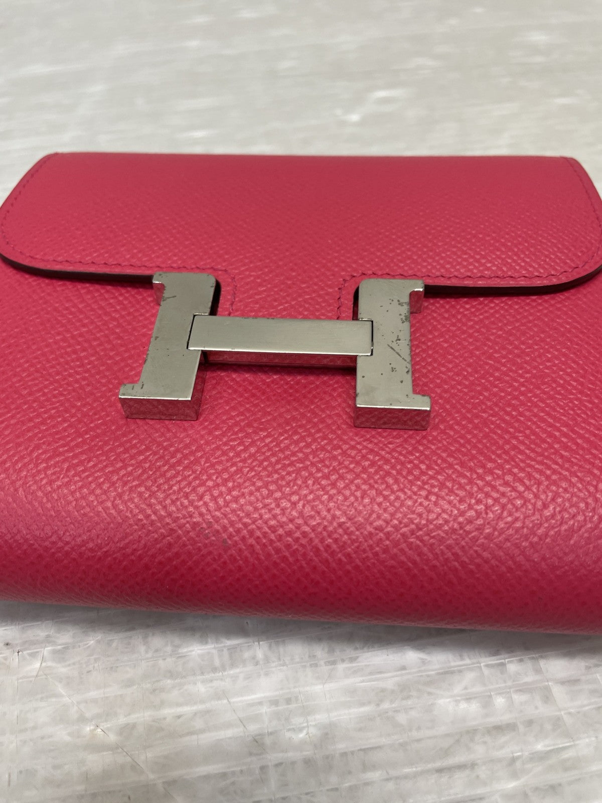 HERMES コンスタンスコンパクト ヴォーエプソン ローズアザレ A刻印
