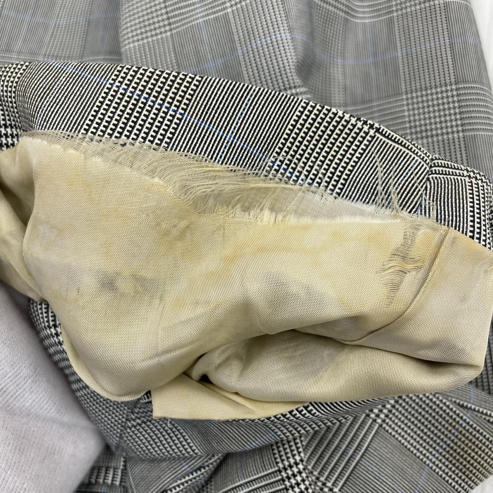 ジャケット JIL SANDER グレンチェックセットアップ 46 グレー 46 グレー