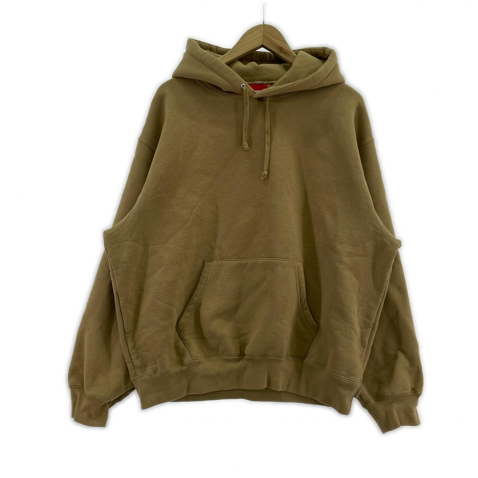 パーカー Satin Applique Hooded Sweatshirt M M ブラウン