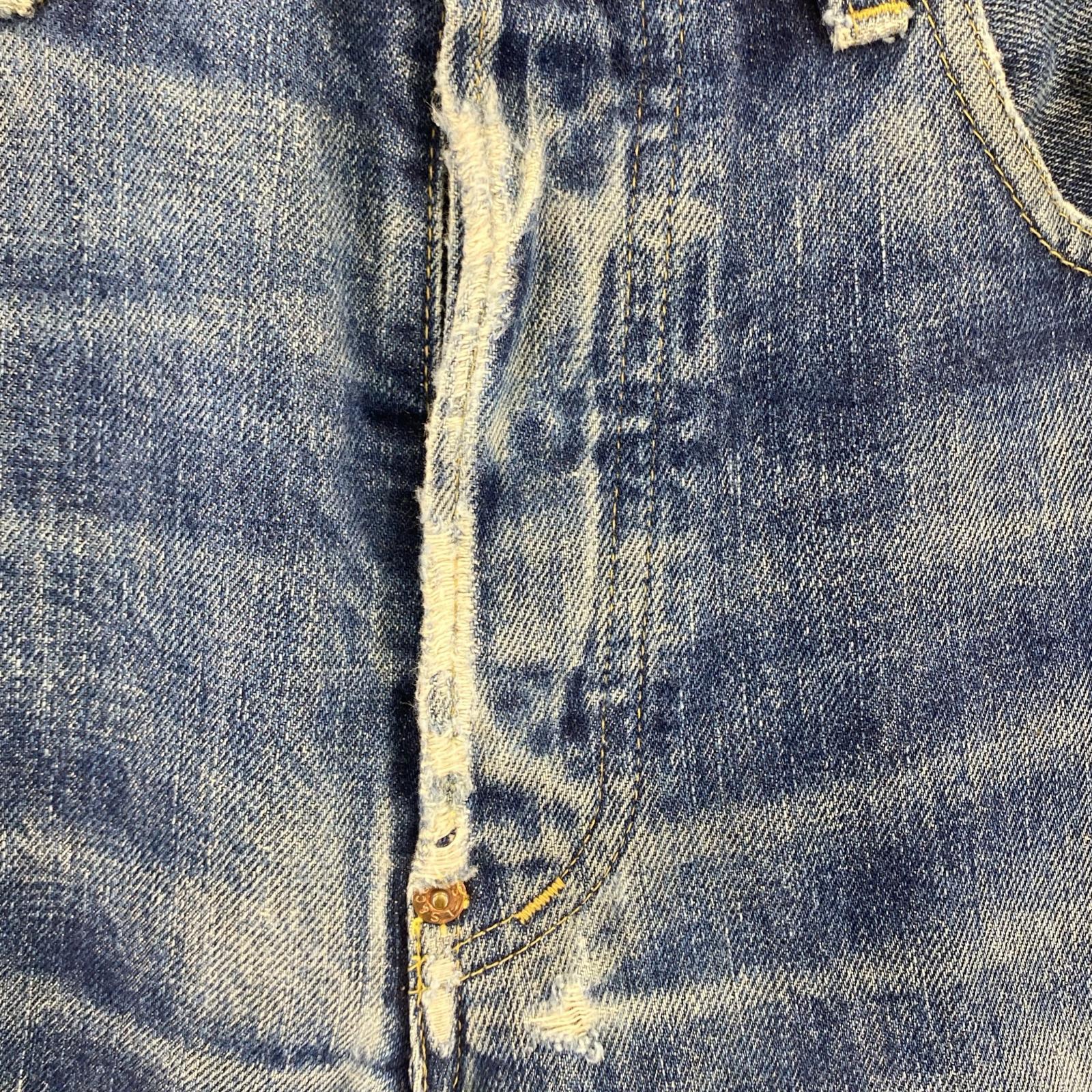 デニムパンツ 90's 702 w30 ダメージ 30 ブルー