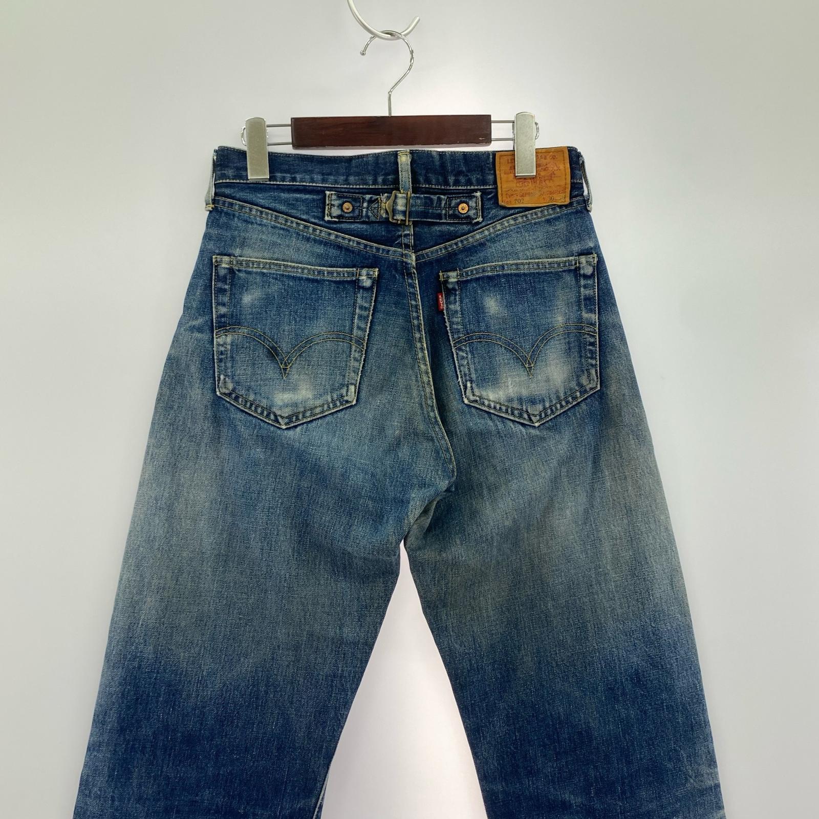 デニムパンツ 90's 702 w30 ダメージ 30 ブルー