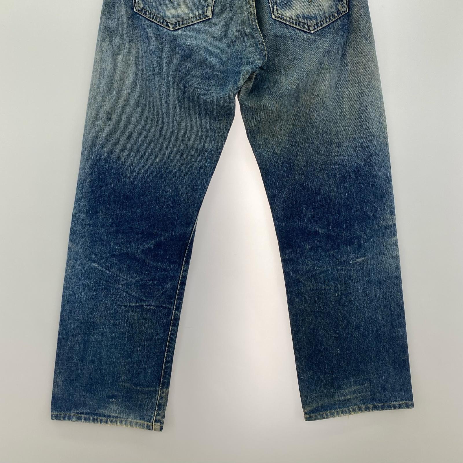 デニムパンツ 90's 702 w30 ダメージ 30 ブルー