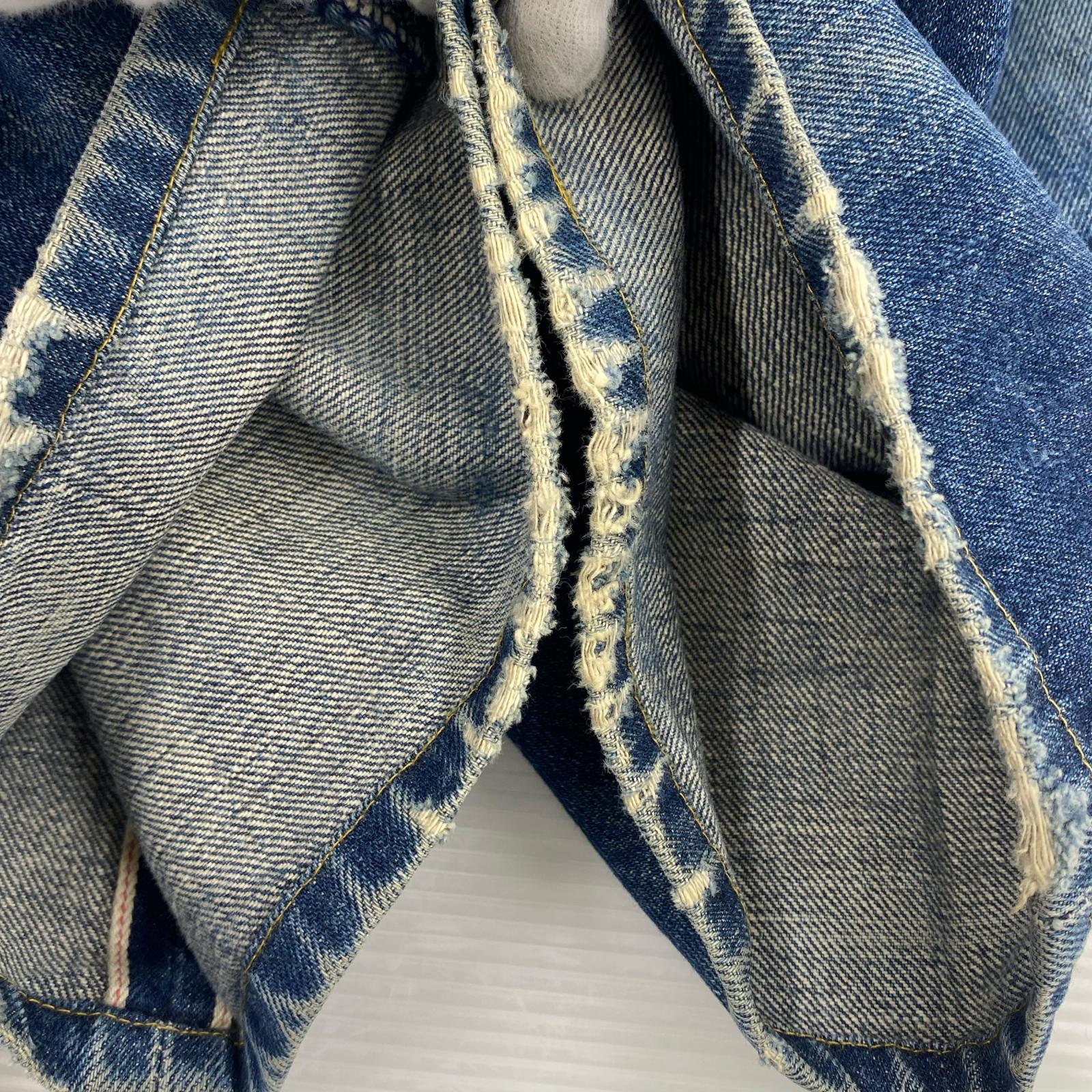 デニムパンツ 90's 702 w30 ダメージ 30 ブルー