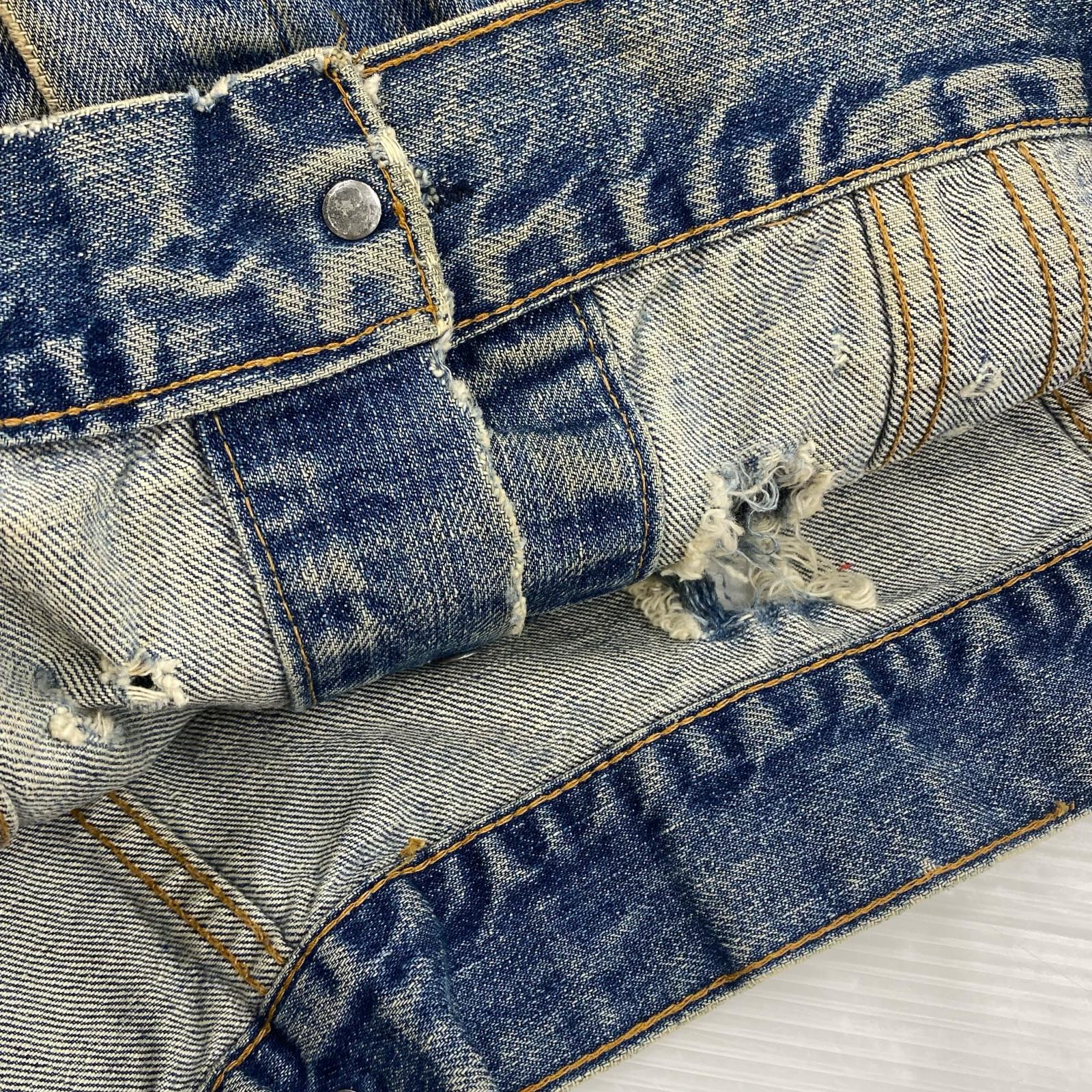 デニムジャケット 70s USA製 70505-0217 デニムジャケット ダメージあり
