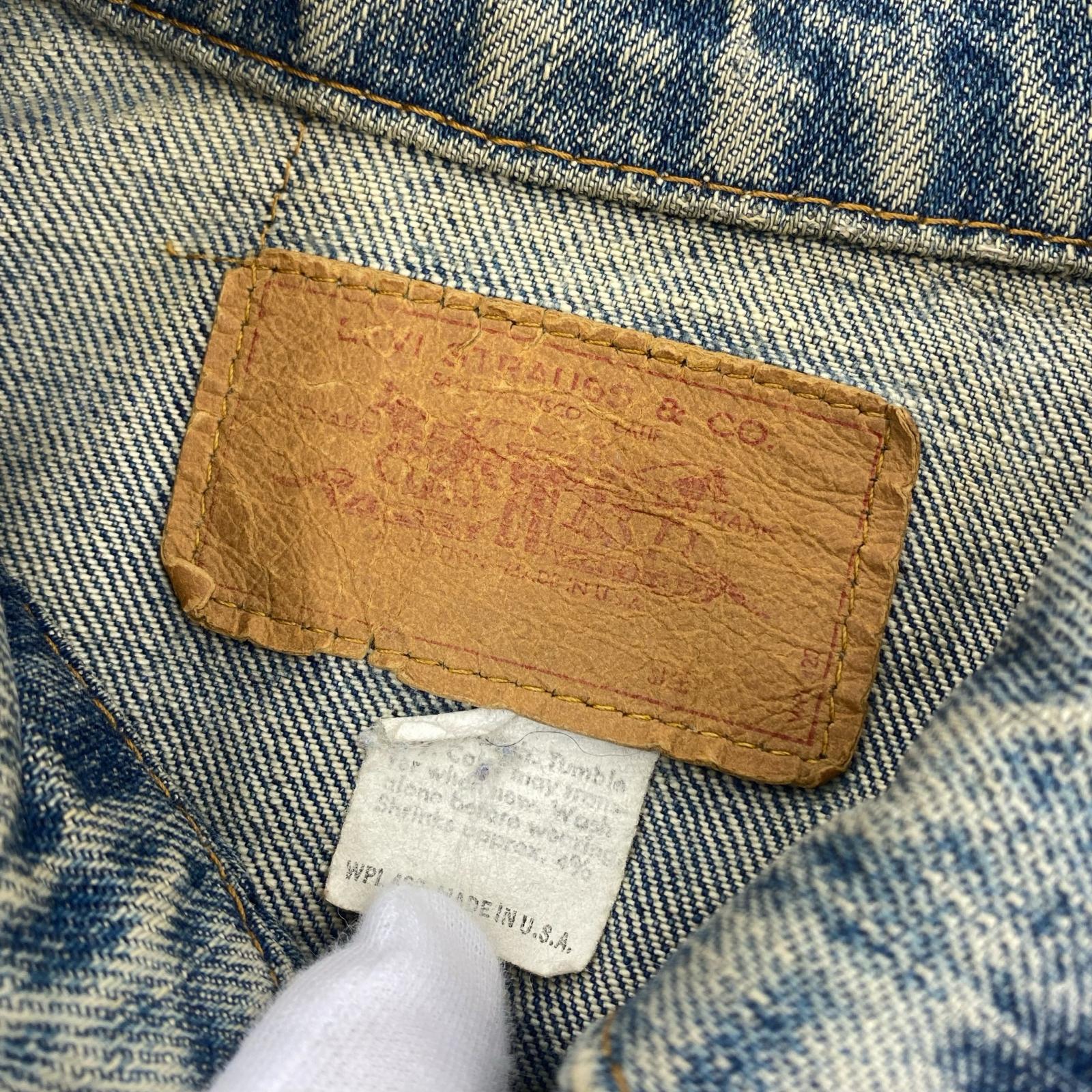 デニムジャケット 70s USA製 70505-0217 デニムジャケット ダメージあり