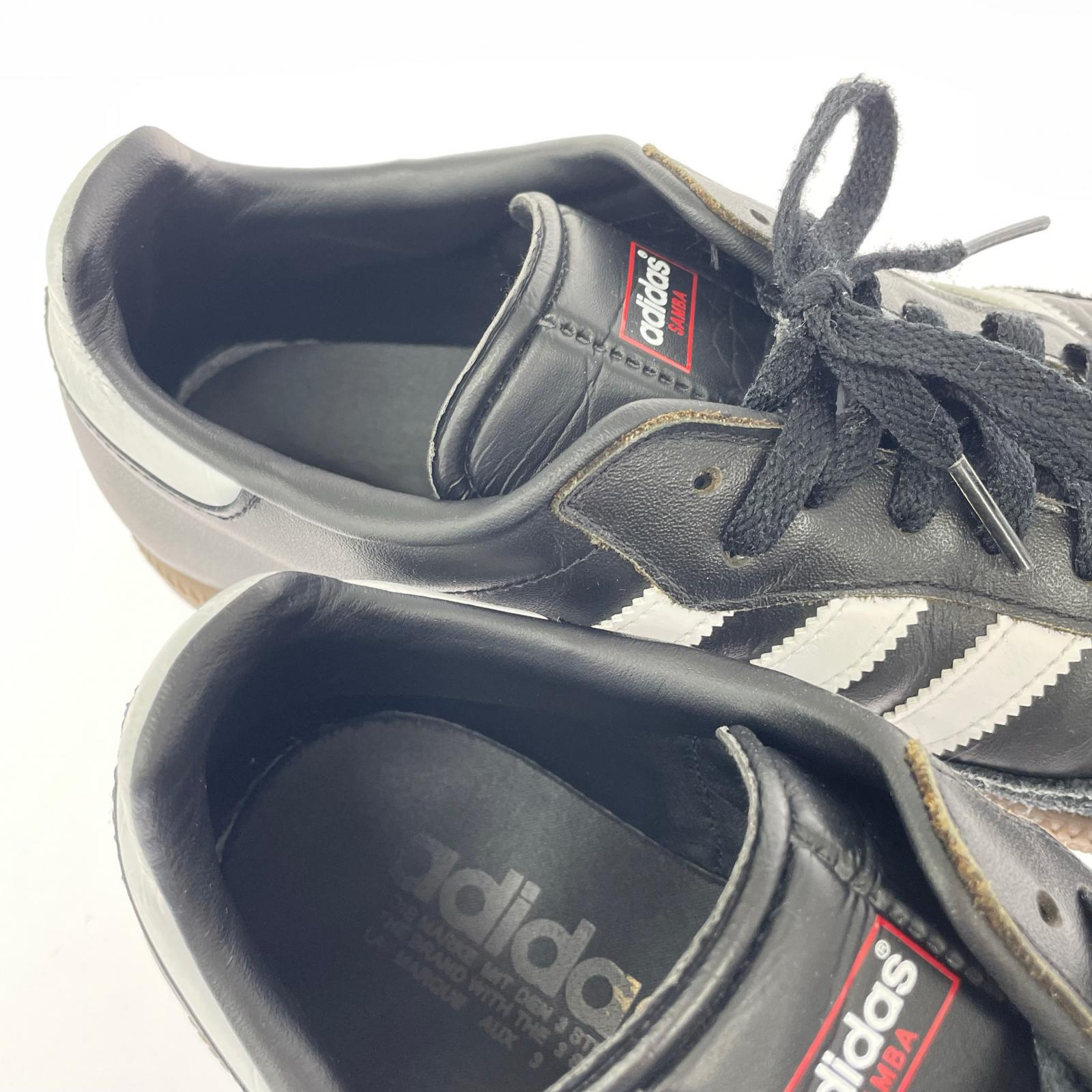 スニーカー Samba Leather 27.5 019000 黒 27.5cm (US9 1/2 UK9 EU45) ブラック