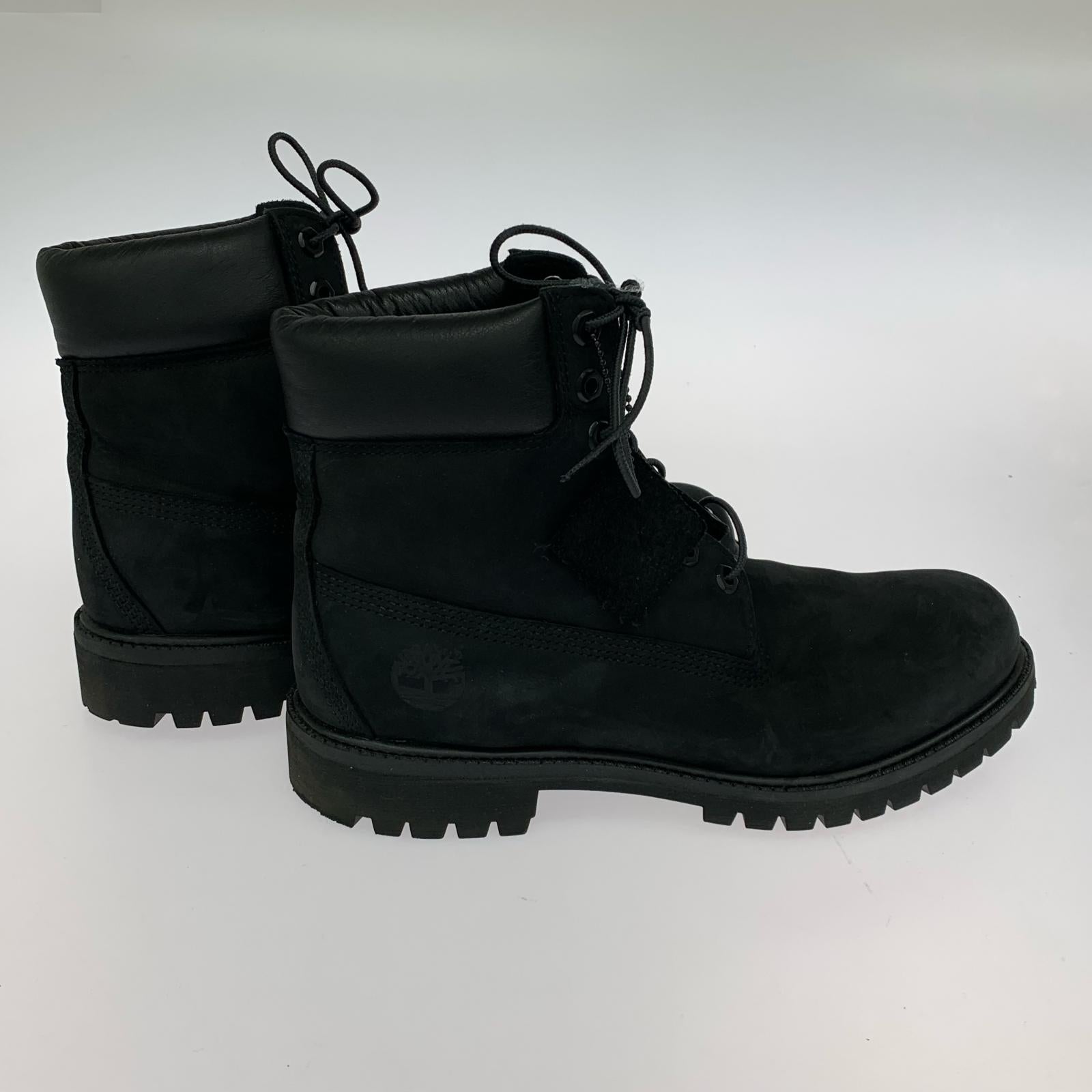 ブーツ Timberland 10073 ヌバック トレッキングブーツ 9W(27.0) ブラック