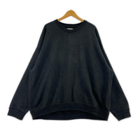 スウェット HUGE SWEAT ORGANIC COTTON HEAVY FLEECE 1 ブラック