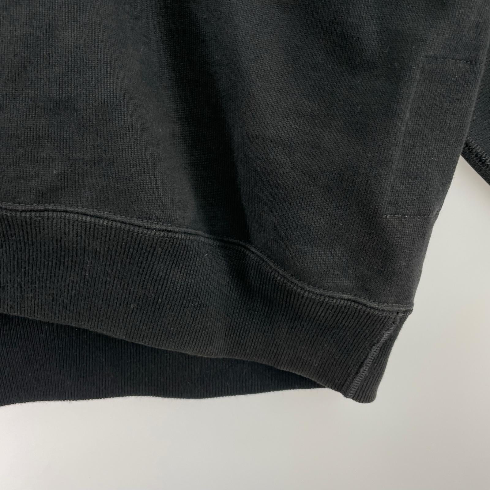 スウェット HUGE SWEAT ORGANIC COTTON HEAVY FLEECE 1 ブラック