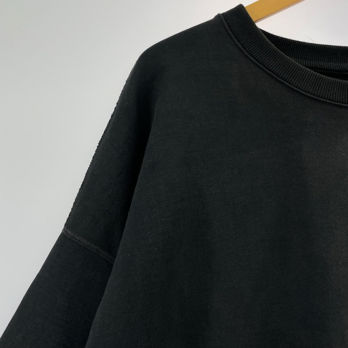 スウェット HUGE SWEAT ORGANIC COTTON HEAVY FLEECE 1 ブラック