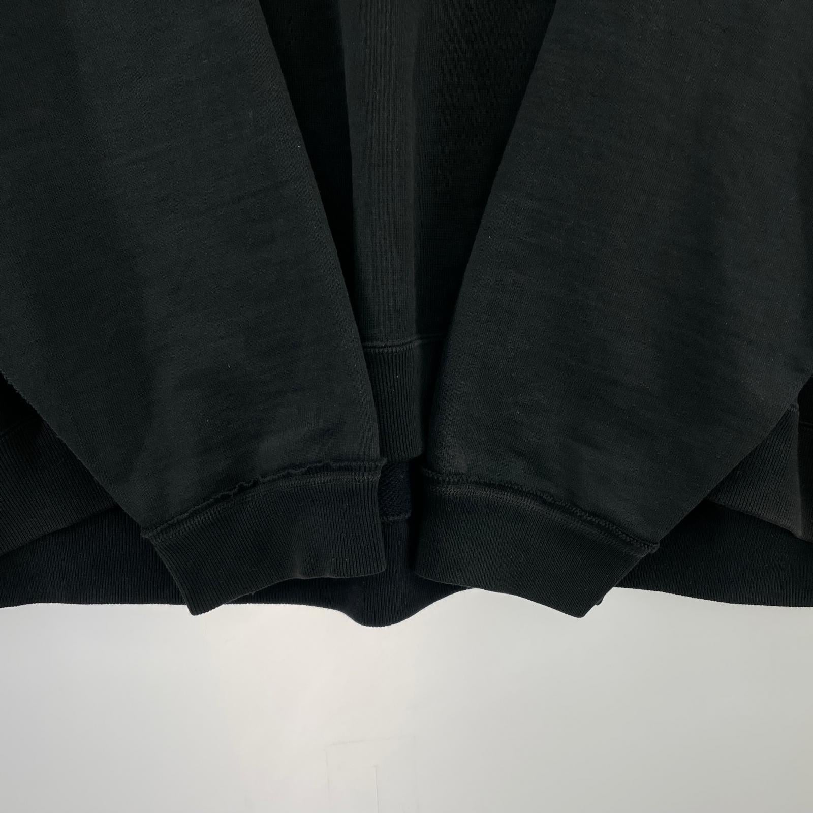 スウェット HUGE SWEAT ORGANIC COTTON HEAVY FLEECE 1 ブラック