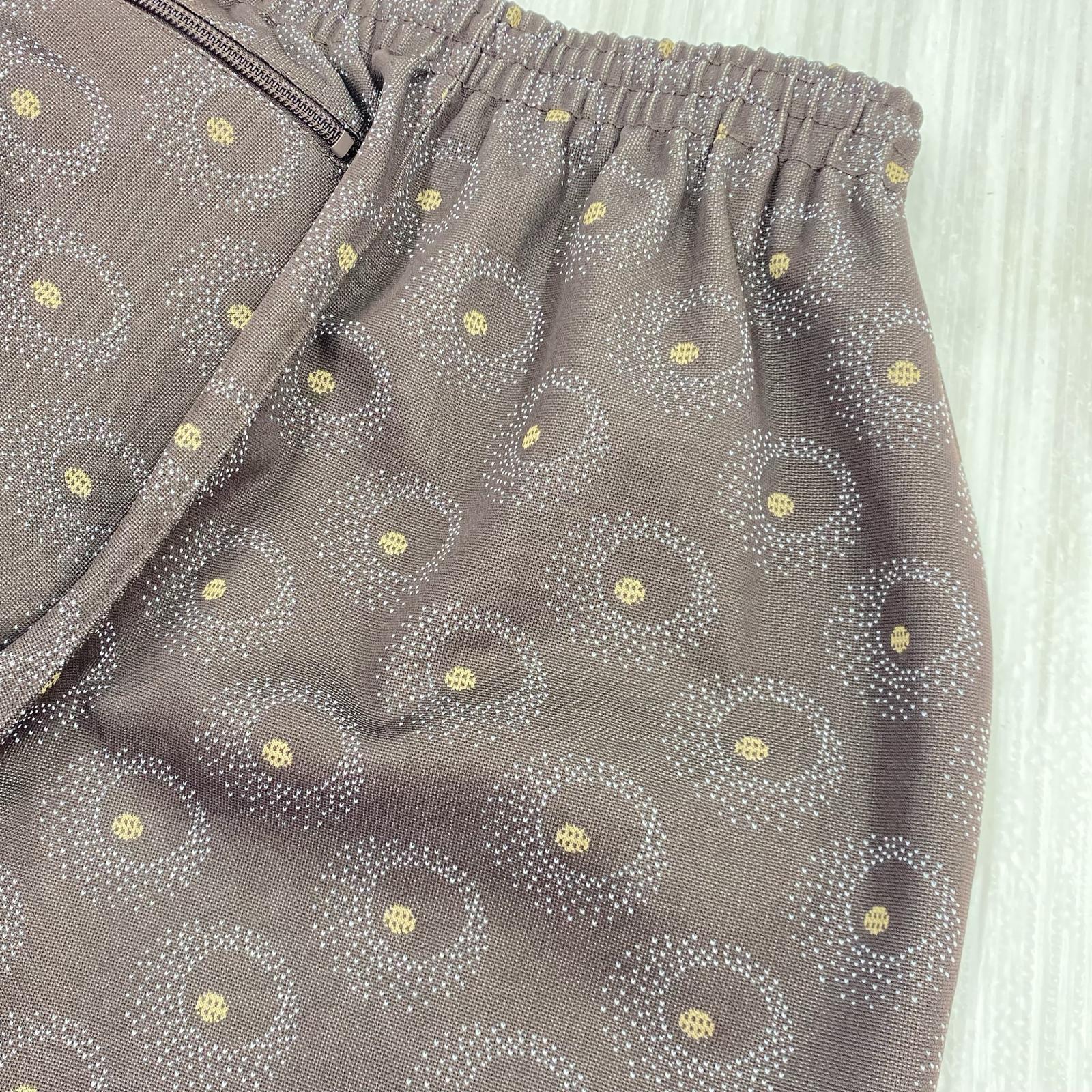 パンツ LQ225/総柄/トラックパンツ/茶系 1